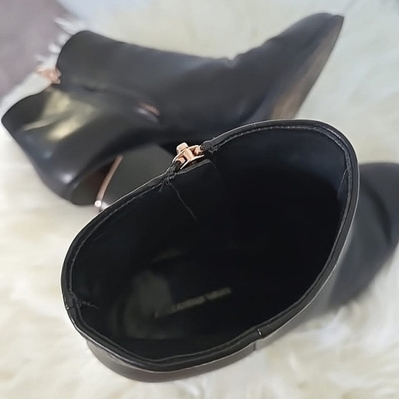 Alexander Wang Gabi Black Leather Ankle Boot Size 8.5 or 39🌴 - Picture 6 of 10
